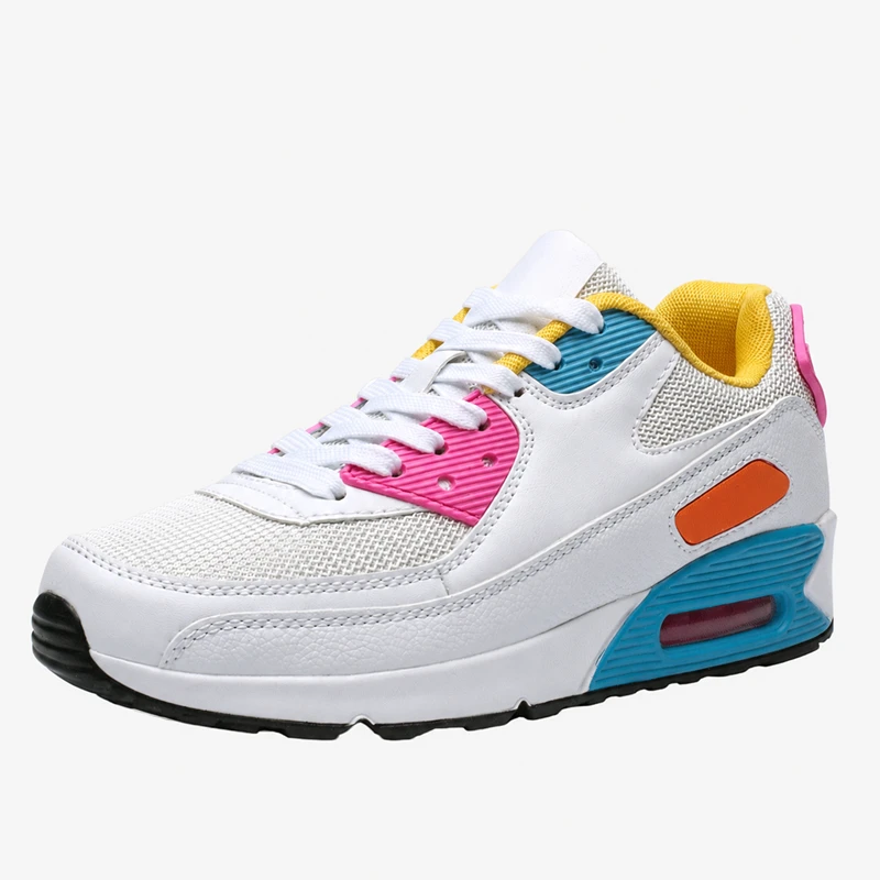 Air Cushioned Sneakers in Multicolor