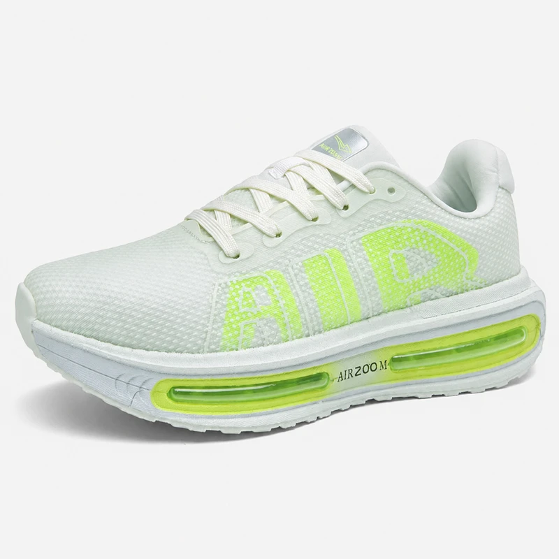 Air Sneakers in White Green